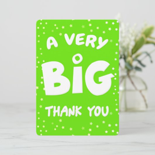非常に大きなサンキューカード サンキューカード (スタンド正面)