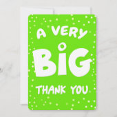 非常に大きなサンキューカード サンキューカード (正面)