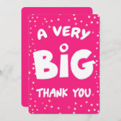 非常に大きなサンキューカード サンキューカード (正面/裏面)