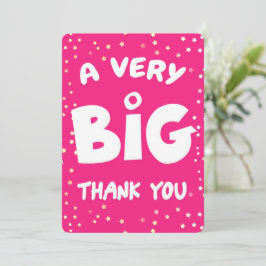 非常に大きなサンキューカード サンキューカード