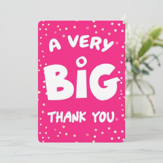 非常に大きなサンキューカード サンキューカード (スタンド正面)