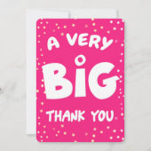 非常に大きなサンキューカード サンキューカード (正面)