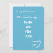 非常に大きなサンキューカード サンキューカード (裏面)