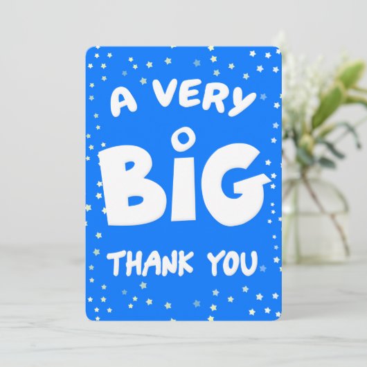 非常に大きなサンキューカード サンキューカード (スタンド正面)