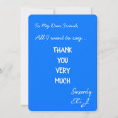 非常に大きなサンキューカード サンキューカード (裏面)