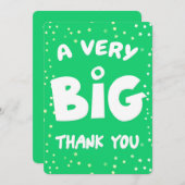 非常に大きなサンキューカード サンキューカード (正面/裏面)