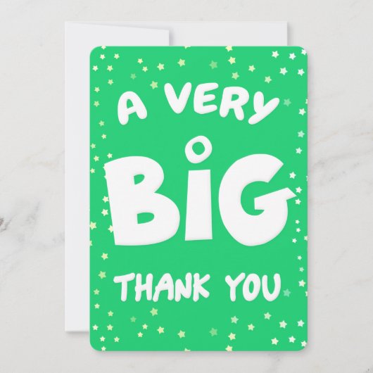 非常に大きなサンキューカード サンキューカード (正面)