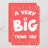 非常に大きなサンキューカード サンキューカード (正面/裏面)