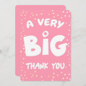 非常に大きなサンキューカード サンキューカード (正面/裏面)