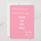 非常に大きなサンキューカード サンキューカード (裏面)