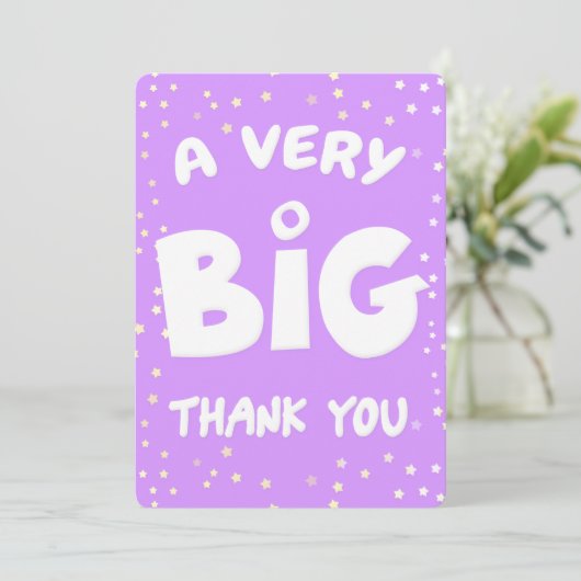 非常に大きなサンキューカード サンキューカード (スタンド正面)