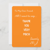 非常に大きなサンキューカード サンキューカード (裏面)