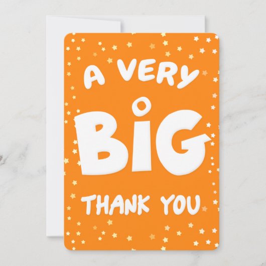 非常に大きなサンキューカード サンキューカード (正面)