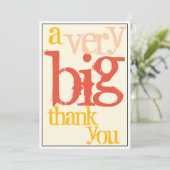 非常に大きなボスまたはスタッフの感謝 サンキューカード (スタンド正面)