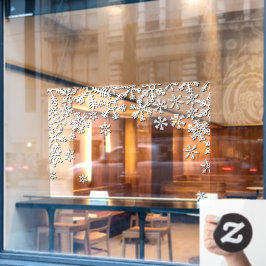 非常に大きな冬の雪の結晶 ビジネス ショップ アクセント ウィンドウサイン