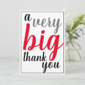 非常に大きな感謝の意を表すオフィスアクセブレッドブラック サンキューカード (スタンド正面)