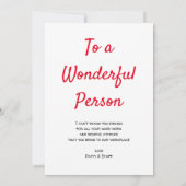 非常に大きな感謝の意を表すオフィスアクセブレッドブラック サンキューカード (裏面)