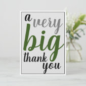 非常に大きな感謝の意を表すOfficeアクセブティ・グリーン サンキューカード (スタンド正面)
