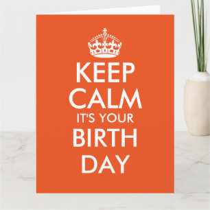 非常に大き過保ぎた誕生日カード カード