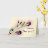 非常に大事な行事を特別カスタマイズ カード (黄色い花)