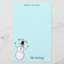 非常に失礼な雪だるま 便箋