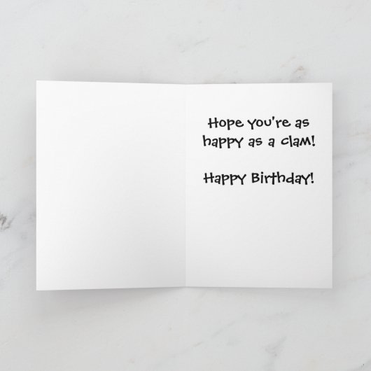 非常に幸せで カード (内部)