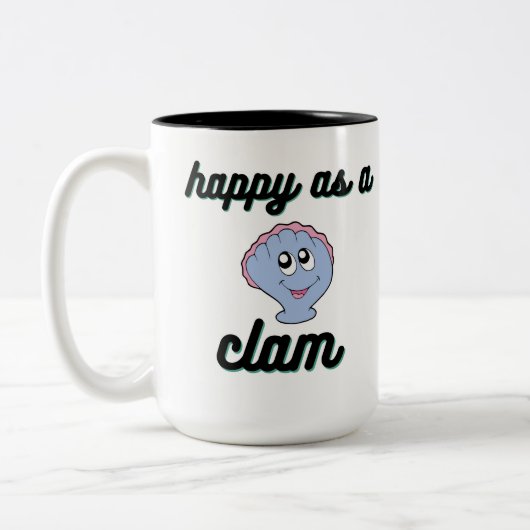 非常に幸せで ツートーンマグカップ (左)