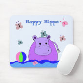 非常に幸せなヒッポ マウスパッド (マウス)