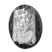 非常に幸せな色を黒くして下さい ダーツボード (正面右)