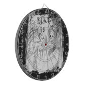 非常に幸せな色を黒くして下さい ダーツボード (正面左)