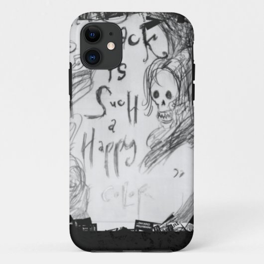 非常に幸せな色を黒くして下さい Case-Mate iPhoneケース (裏面)