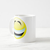 非常に幸せな顔 コーヒーマグカップ (正面左)