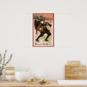 非常に幸福なターキーハンター ポスター (キッチン)