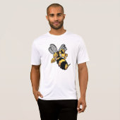 非常に怒っている蜂メンズ能動態のティー Tシャツ (正面フル)