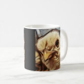 非常に怒っている見るひよこ コーヒーマグカップ (正面右)