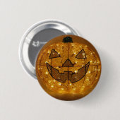 非常に怖いハロウィンカボチャのボタン 缶バッジ (正面&裏面)