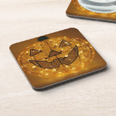 非常に怖いハロウィーンパンプキンコースターセット コースター (左側)