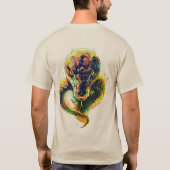 非常に怖いヘビTシャツデザイン Tシャツ (裏面)