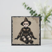 非常に怖い不気味な人形ハローウィンパーティ 招待状 (スタンド正面)