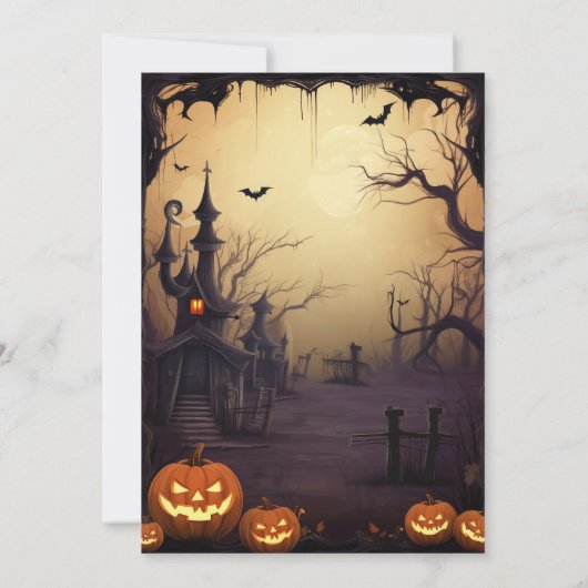 非常に恐ろしいハローウィンパーティ 招待状 (裏面)