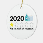 非常に悪い2020 one star Reviewを推奨しない セラミックオーナメント (左)