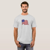 非常に愛国的なフラグプリントと,...私たちはこれらを... Tシャツ (正面フル)