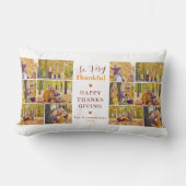 非常に感謝している | 秋感謝祭の家族写真 ランバークッション (正面)