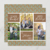 非常に感謝の写真コラージュ感謝祭 シーズンカード (正面/裏面)