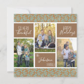 非常に感謝の写真コラージュ感謝祭 シーズンカード (正面)