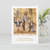 非常に感謝の写真感謝感謝グリーティングカード シーズンカード (スタンド正面)