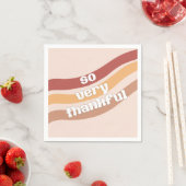 非常に感謝の小さな紙パーティーナプキン スタンダードカクテルナプキン (インサイチュ)