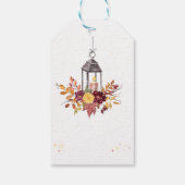 非常に感謝の幸せな感謝祭秋ギフトラベル ギフトタグ (裏面)