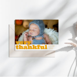 非常に感謝の秋秋の誕生発表 招待状