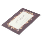 非常に感謝の紅葉紙ランチョンマット ノートパッド (アングル)